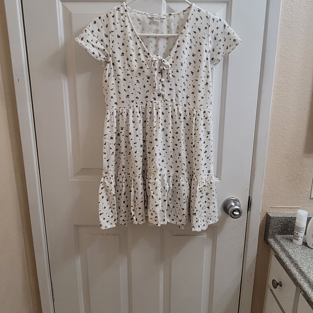 American eagle outfitters white summer A-line dress size XS